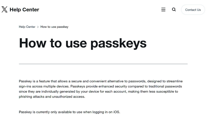 白碱滩苹果维修店铺分享iOS用户如何通过通行密钥(Passkey)登录 